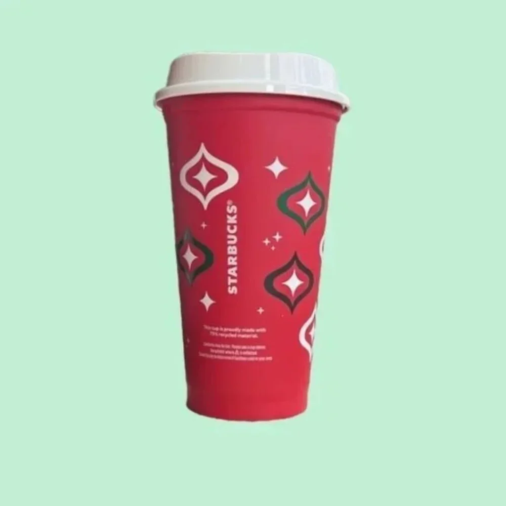NEW Starbucks Holiday Cup Reusable Collectible 16 oz Grande Hot/Cold Travel Cup